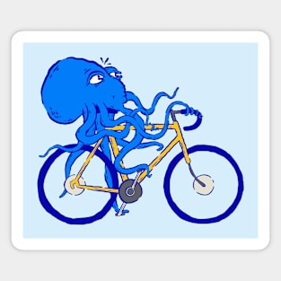 Octopus Biker Magnet